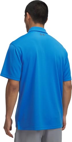 Image of Under Armour - Mens Tech Polo, Color Blue Atlantis (402), Size: Medium x Tall