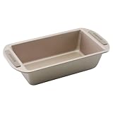 Farberware Soft Touch Nonstick Bakeware 9-Inch x 5-Inch Loaf Pan, Champagne