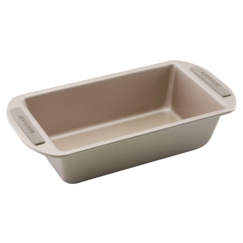 Farberware Soft Touch Nonstick Bakeware 9-Inch x 5-Inch Loaf Pan, Champagne
