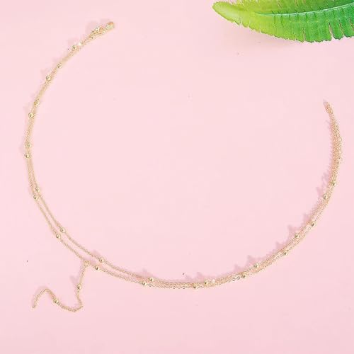 Collier perles double couche anti-nœuds pour sublimer le cou