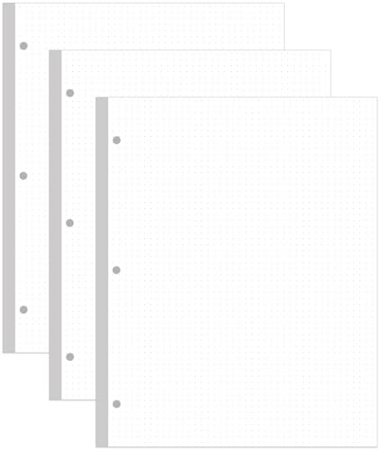 Papel de puntos de 100g que no traspasa la tinta recambio tamaño carta para archivador de 3 anillas