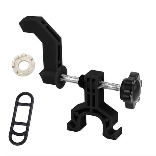 MiOYOOW Bicycle Rim Adjustment Tool, Mini Bike Wheel Truing Stand with Spoke Key & Rubber Strap Cycling Repair Accessories for Bicycle Maintenance