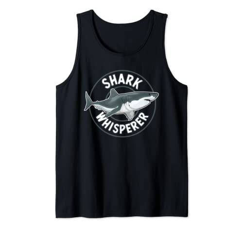 Shark Whisperer Apparel Gran tiburón blanco - Funny Shark Camiseta sin Mangas