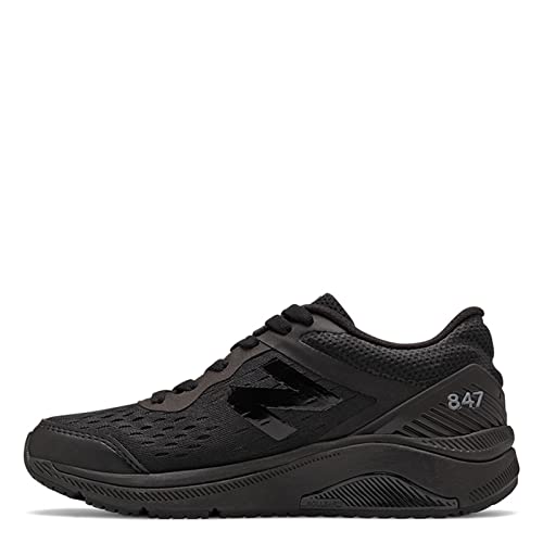Image of New Balance Women's 847 V4 Walking Shoe, Black /Black /Black, 9 W US