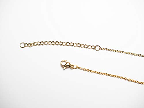 Colar Lava Rock para Óleos Essenciais – Corrente de Aço Inoxidável com Contas Autênticas de Lava Roc