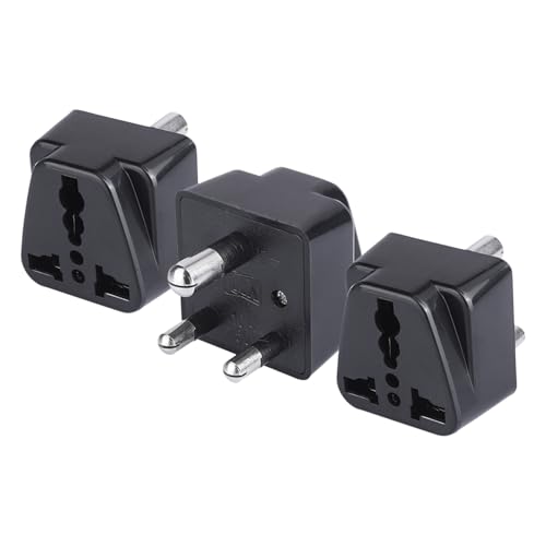 Image of MX USA to India Converter Plug - World Travel Adapter for USA, UK, China, Canada & More - 3-Pin Type D Plug Adapter for India