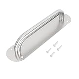 CLISPEED Türgriff Ovaler Großer Schiebebeschlag Verdickter Zuggriff für Brandschutztür Fluchtweg...