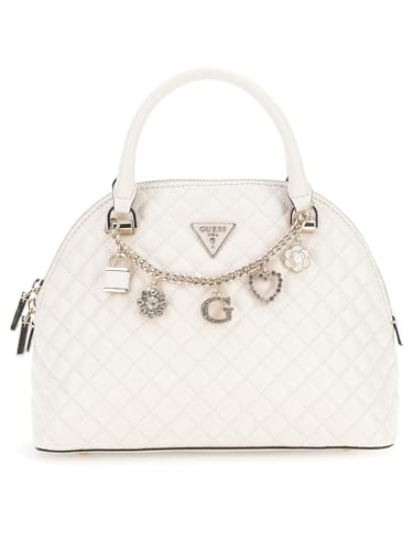 GUESS Bolsa Everlee Dome, Off-white, One Size