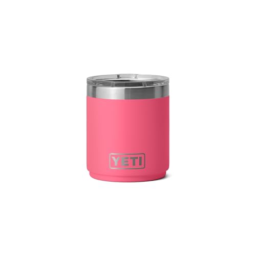 YETI Rambler 10 oz Stackable Lowball 2.0, Vacuum Insulated, Stainless Steel with MagSlider Lid, Tropical Pink - image 1