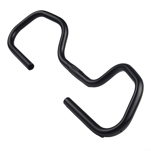 FUBESK Manillar de mariposa para bicicleta, aleación de aluminio, barra de descanso tridimensional ancha con cubierta de esponja para senderismo, bicicleta de montaña, bicicleta de carretera (25,4 mm