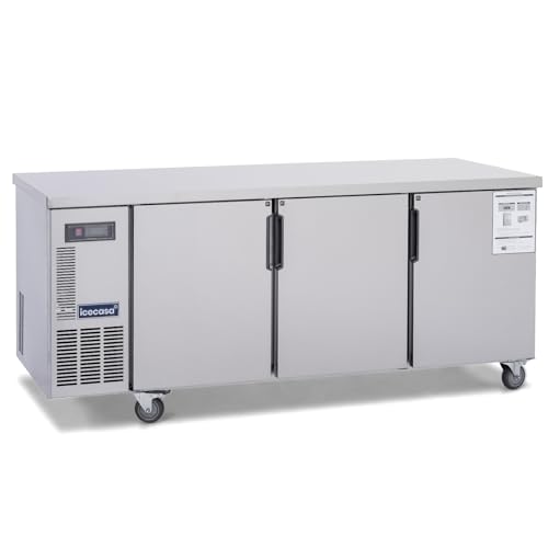 ICECASA 72 Commercial Undercounter Refrigerator 3-Door