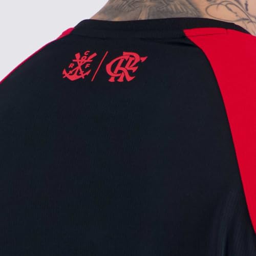 Camisa Flamengo Correnteza Preta e Vermelha