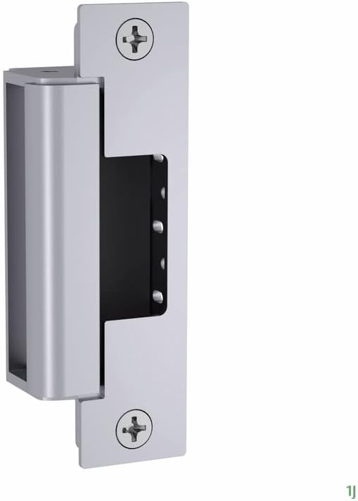 HES 1500C Complete Pac Electric Strike for Cylindrical or Mortise latchbolt Locks, Fire Rated, Includes 1J, 1K, 1KD and 1KM faceplates, Satin Stainless Steel (630), Dual Voltage (12/24 VDC)