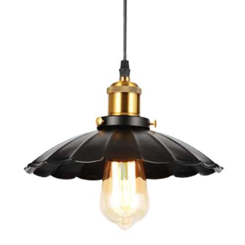 Lámpara colgante de hierro estilo industrial R decorativa con rosca E27