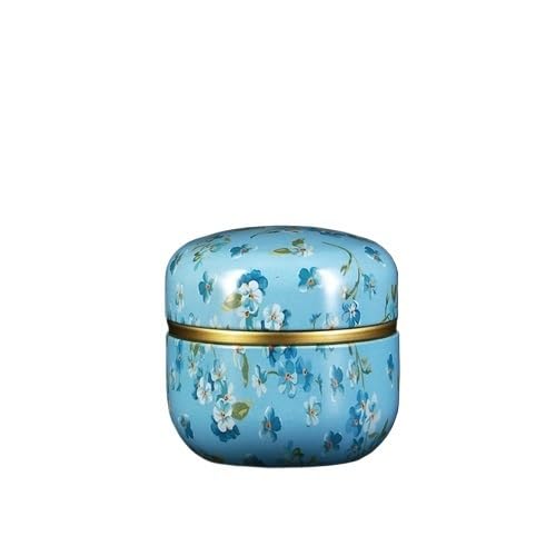 FGJsfhrDTU Glass Storage Jars, 50ml Kitchen Tea Box Jar Storage Holder Sweetmeats Candies Cans Teaware Caddies(E)