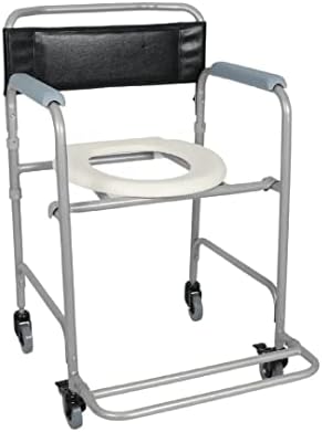 Cadeira de banho higienica Idoso dobrável aço 100 Kg D30