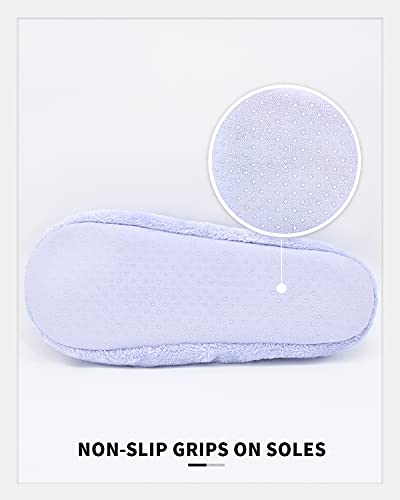 Image of Panda Bros 2 Pairs Women's Ballerina House Slippers, Anti-Skid Comfy Warm Ballet Style Slippers
