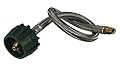 1/4" RV Stianless Steel Overbraid Pigtail Propane Hose (15 Inches)