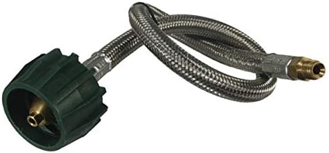 1/4" RV Stianless Steel Overbraid Pigtail Propane Hose (12 Inches)
