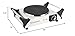 Hot Plate, Techwood Single Burner for Cooking, 1500W Countertop Electric Stove with Adjustable Temperature & Stay Cool Handles, 7.3