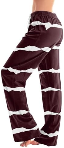 TWGONE Women's Pajamas Pants Plaid Stretch Casual Loose Comfy Pants Sleep Bottom Lounge Cute Pajama Sleepwear