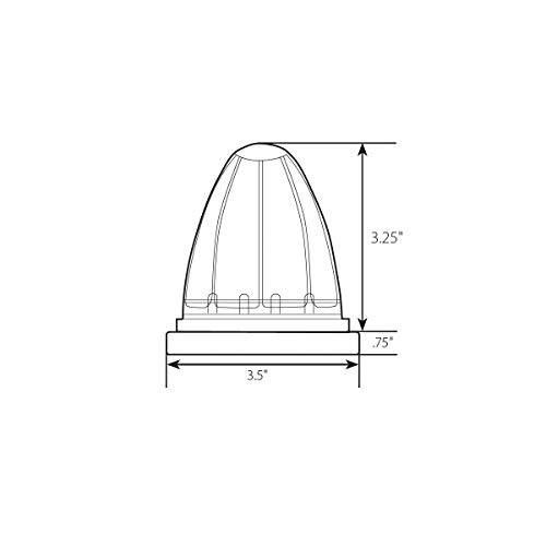 Lámpara LED superficie 19 luces con bisel acero GG miniatura 4