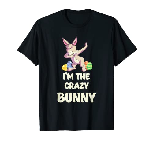 Crazy Bunny Matching Family Group Fiesta de Pascua Camiseta