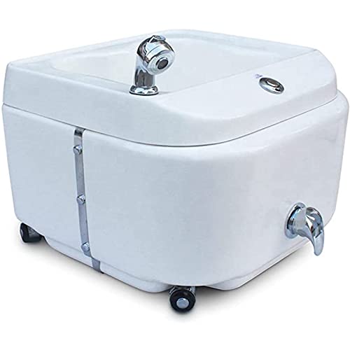 ZYQDRZ Pedicura SPA para Pies Portátil Lavabo para SPA Lavabo Pedicura Bañera Ducha para Pies Plato De Lavado con Ruedas Salón De Belleza Manicura Pedicura Equipo De Muebles Cover