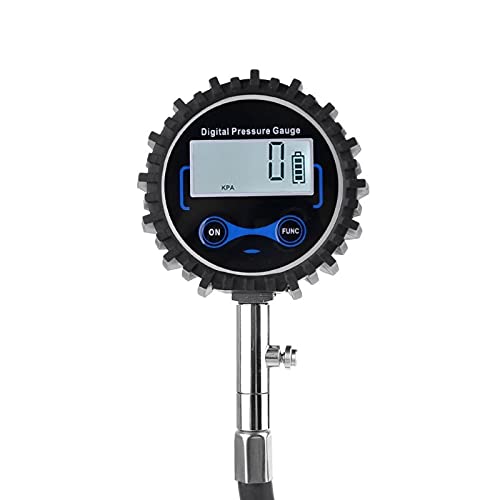 Manómetro Digital para neumáticos, Mandril de Aire Intercambiable de 200 PSI, Compatible con Coches, Motocicletas, RV, SUV, neumáticos de Bicicleta 35ED