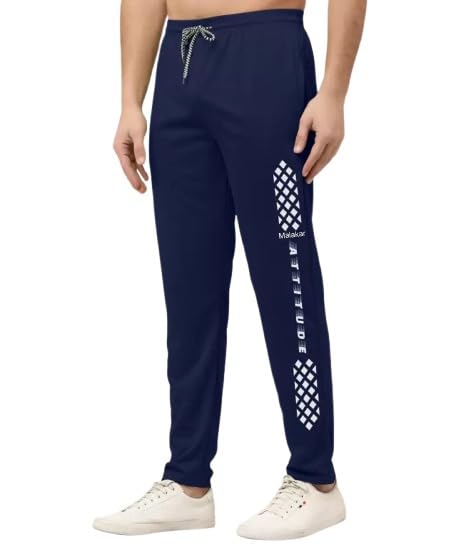 msrealson Track Pants for Mens/Joggers for Men/Lower Lycra Blend with 2 Side Zipper Pockets for Gym, Exercise, Morning Walk, Sports Attitude-picture-39