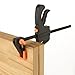 LOYORTY 12PCS Bar Clamps for Woodworking 4 Inch Wood Clamps Quick Grip Clamps Trigger Clamp One Handed Ratchet Woodworking Clamp for Wood Gluing Crafts