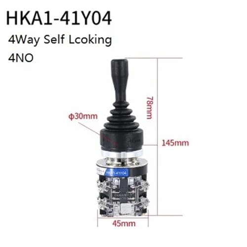 Interruptor cruzado basculante HKA1-41Z04 de 4 posiciones para control industrial 2