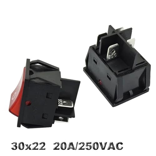 Commutateur KCD4 bipolaire ON OFF robuste 30A avec éclairage LED 12V