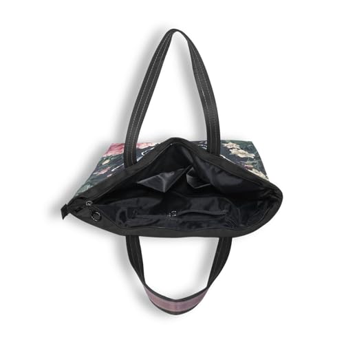 Bolsos tote para mujer con diseño de mariposa, bolsos de trabajo y carteras medias con cremallera y bolsillos, 2 tamaños miniatura 6