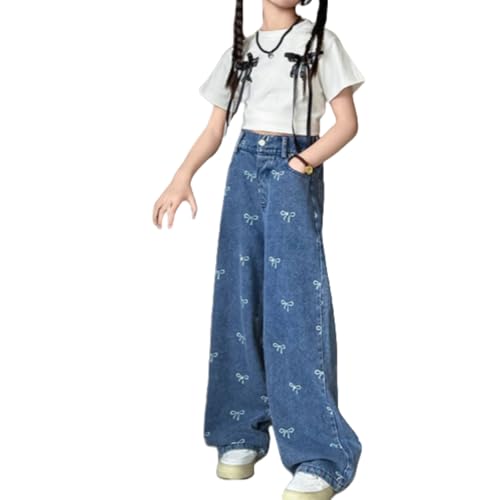 Betadog High Waisted Baggy Jeans for Teen Girls Straight Leg Fashion Distressed Denim Pants Girls Clothes Pants for Girls