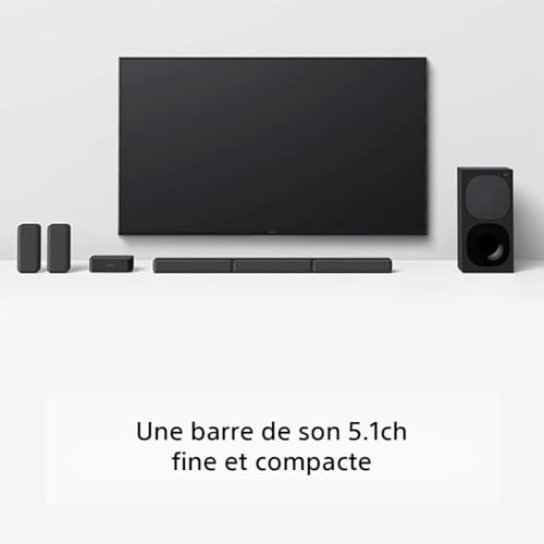 Sony HT-S40R - Barre de Son 5.1ch Home Cinéma avec Enceintes Satellites sans Fil, Noir