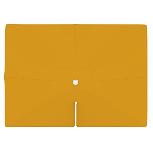 paramondo Sonnenschirm Bespannung für parapenda Ampelschirm 4 x 3 m rechteckig, mit Schirmbelüftung, Waschbar, Gelb