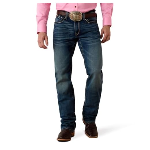 Ariat Calça jeans masculina M4 de cintura baixa, Silverton, 3G