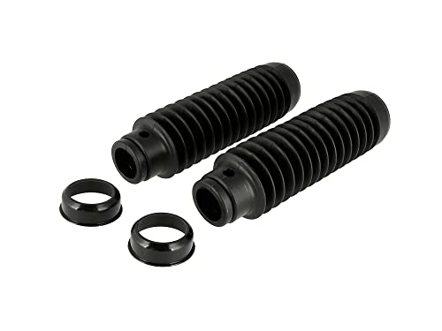 KOWALIT Set: 2x Faltenbalg spezial, lang für Telegabel SWH, schwarz - Simson S51, S53, S70, SR50, SR80