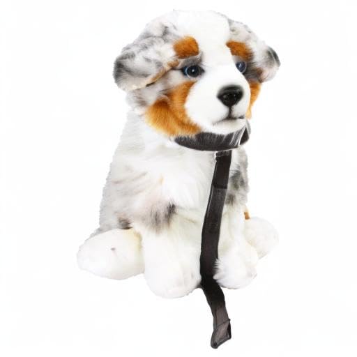 Teddys Rothenburg Kuscheltier Australian Shepherd sitzend grau/weiß/braun 26cm Plüschhund