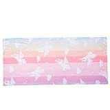 Anneome Mikrofaser Strandtuch Einhorn Schnelltrocknend Sandresistent Leichtes Badetuch Damen Erwachsene Reisedecke Sommerliches Beach Blanket