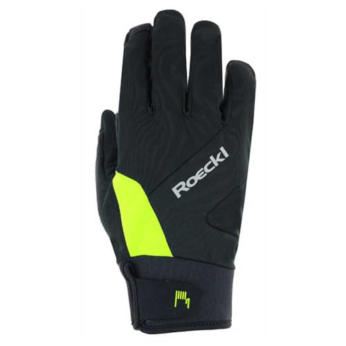 Roeckl Reichenthal 2 Winter Fahrrad Handschuhe lang schwarz/gelb 2027: Größe: 9