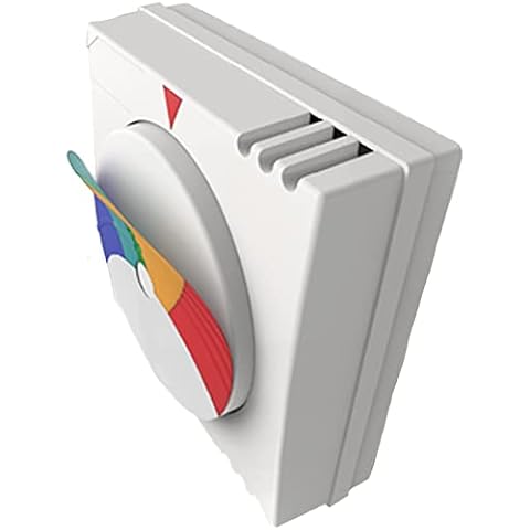 dedgoodstuff See Clear Thermostat Visual Aid Embossed Braill Sticker Suitable for Most Thermometers - Daily Living Aid for The Elderly, Blind, Visually Impaired, Colour Blind or Disabled (Light Blue) Cover
