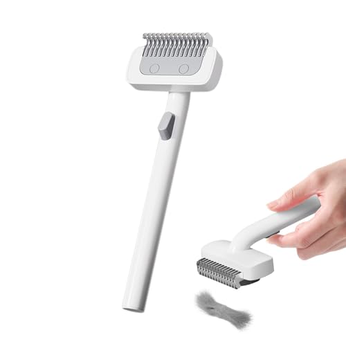 Spazzole per Cani da Toelettatura,Spazzola per Eliminare il Pelo Morto e Rimuovere i Noduli,Spazzola per Sottopelo per Gatti e Cani | per Cuccioli e Adulti a Pelo Lungo o Corto, Rimuove Nodi, Da