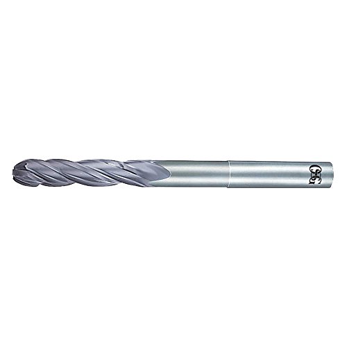 Carbide End Mill, 3/16 in Dia, 1 in Cut L