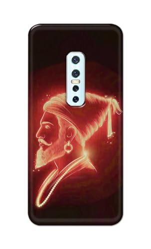 Image of PRINTFIDAA Printed Hard Back Cover Case for Vivo V17 Pro Back Cover (Chatrapati Shivaji Maharaj) -112