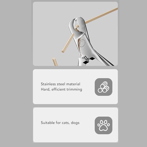 Cortador de Unhas para Animais de Estimação, Profissional Fácil de Controlar Afiado Gatinho Aparador