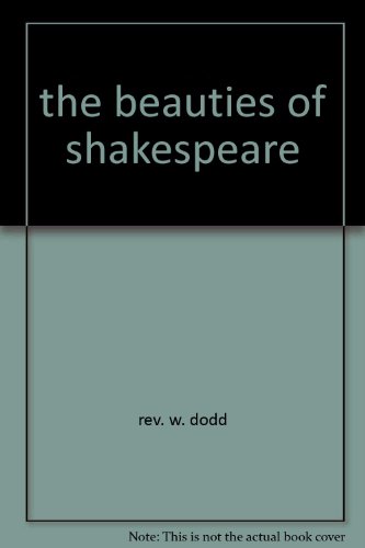 The Beauties of Shakespeare B000WM87R4 Book Cover