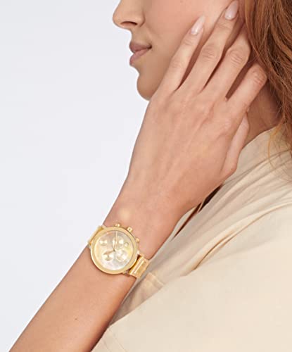 Movado Women's Bold Evolution Gold Ion-Plated Stainless Steel Case and Link Bracelet, Yellow Gold (Model: 3600788)4