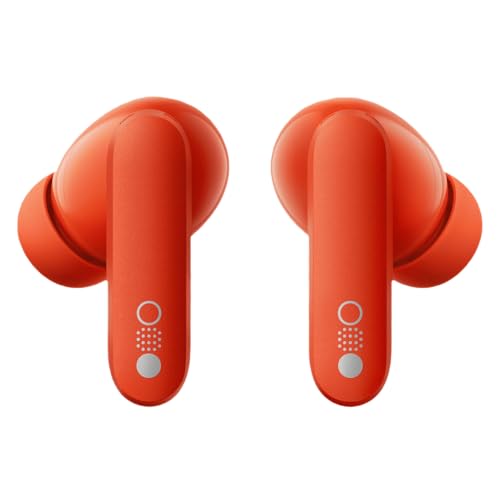 Image of CMF BY NOTHING Buds Pro TWS Earbuds, 45 dB Hybrid ANC, 10 mm Drivers, Ultra Bass, 39 Hrs Playtime, IP54, Bluetooth 5.3, Fast Charging, Clear Calls with 6 Mics, Low Latency Mode for Gaming (Orange)